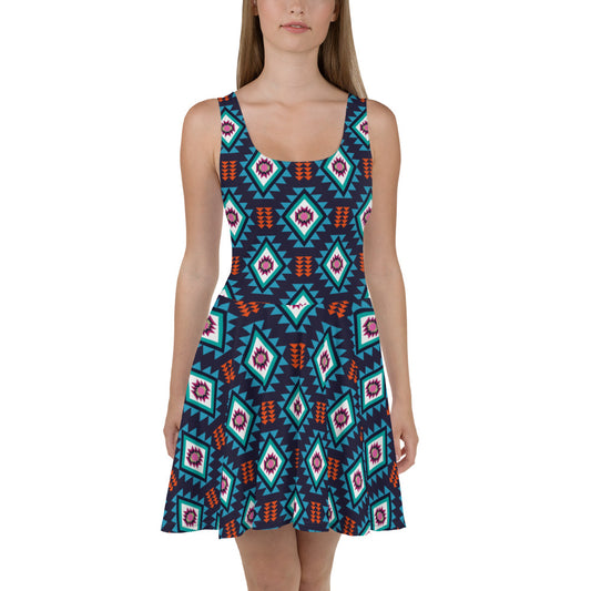 360 Lifestyle Flared Dress in Arizona Print