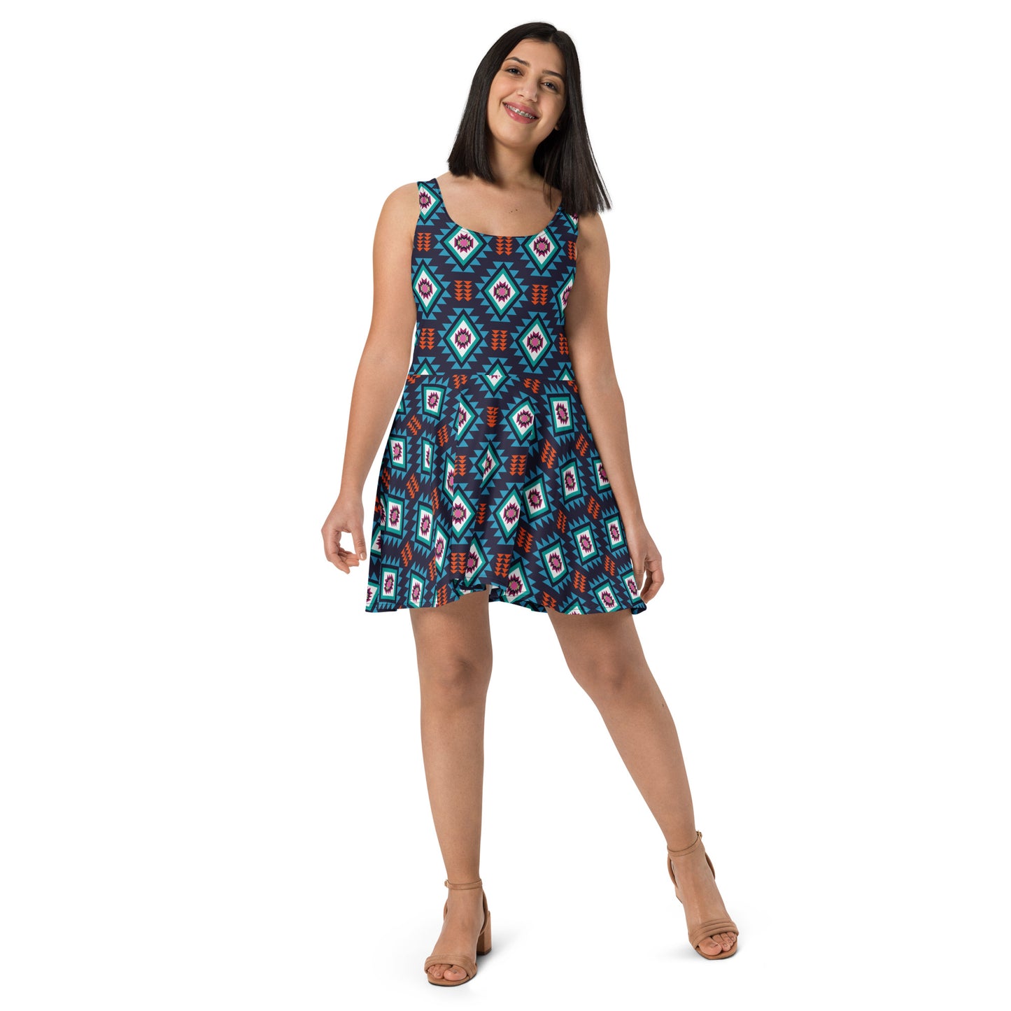 360 Lifestyle Flared Dress in Arizona Print