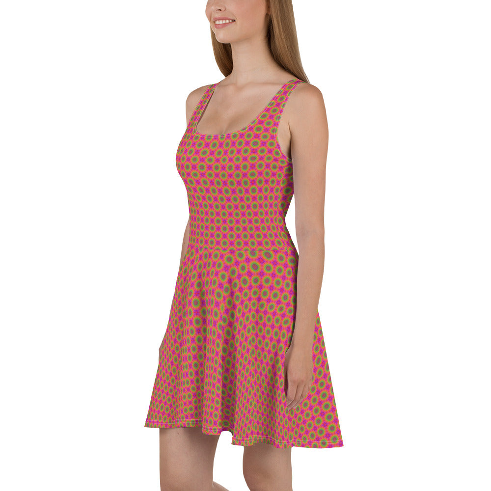 360 Lifestyle Flared  Dress Watermelon Sugar pattern