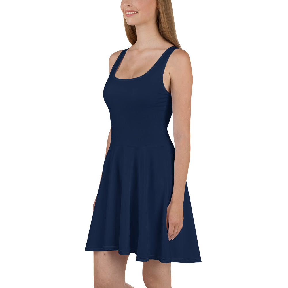 360 Lifestyle Flared Dress in Solid Navy