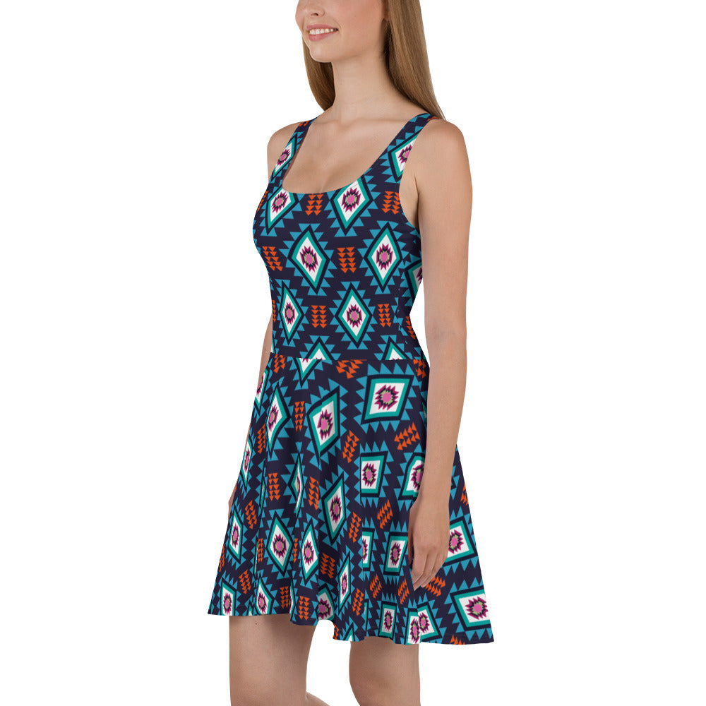 360 Lifestyle Flared Dress in Arizona Print