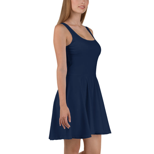 360 Lifestyle Flared Dress in Solid Navy