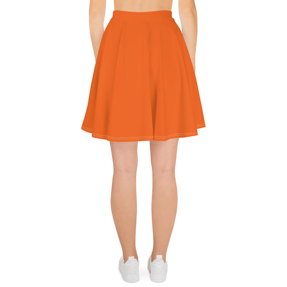 360 Lifestyle Flared Skirt in Solid Orange