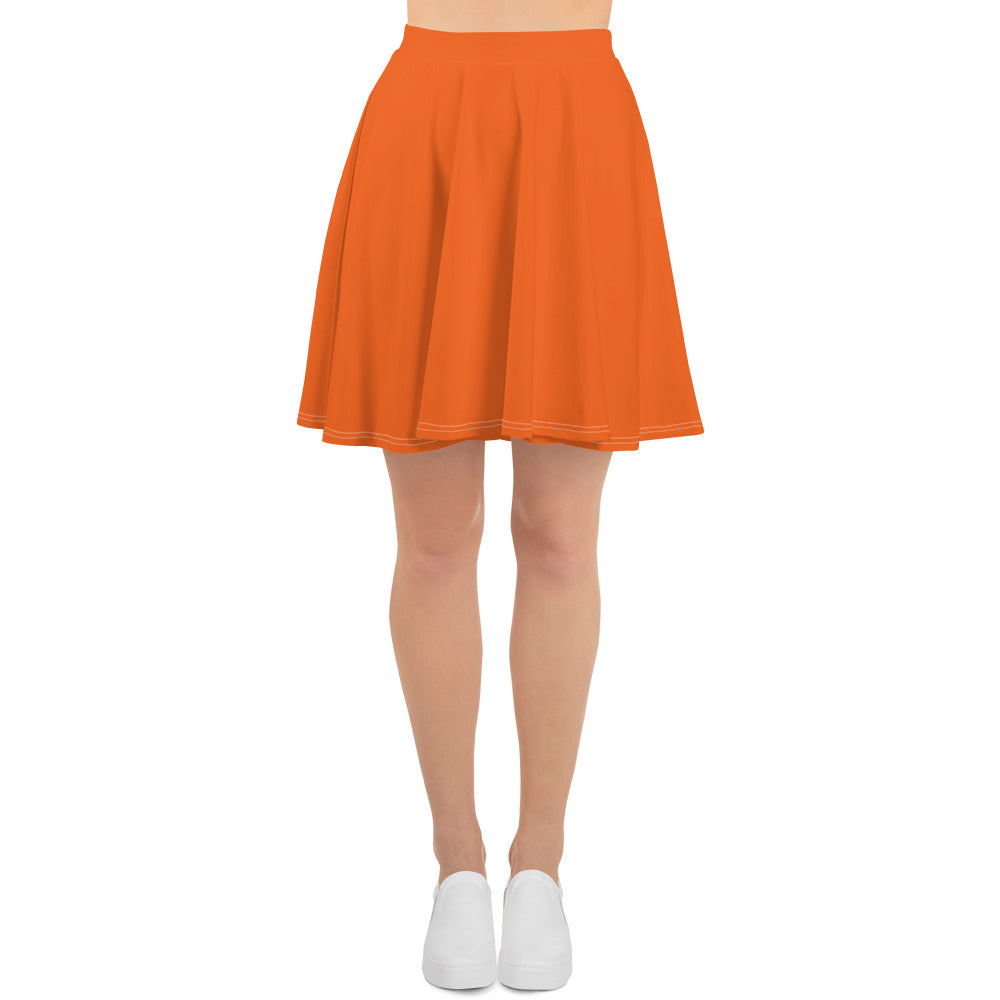 360 Lifestyle Flared Skirt in Solid Orange