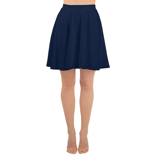 360 Lifestyle Flared  Skirt in Solid Navy