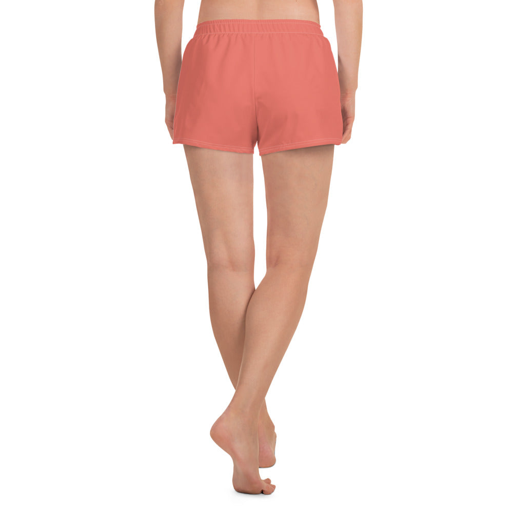 Wallace Lake All-Over Print Unisex Athletic Shorts Coral