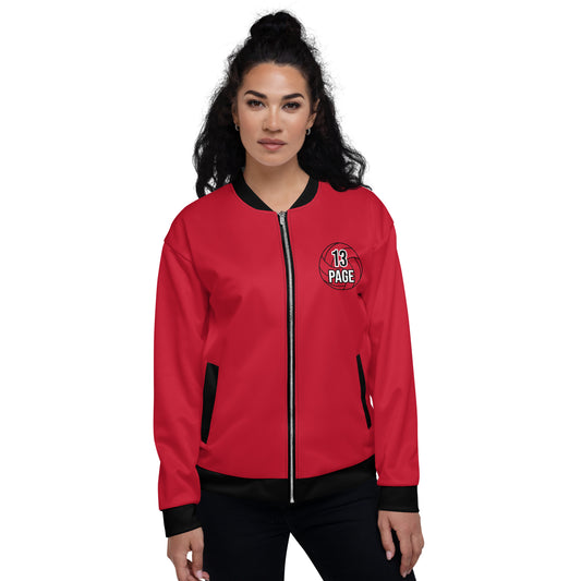 Volleyball Baller Unisex Bomber Jacket ilmt