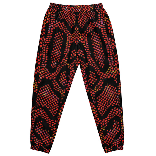 360 Lifestyle Unisex track pants in snake burn print