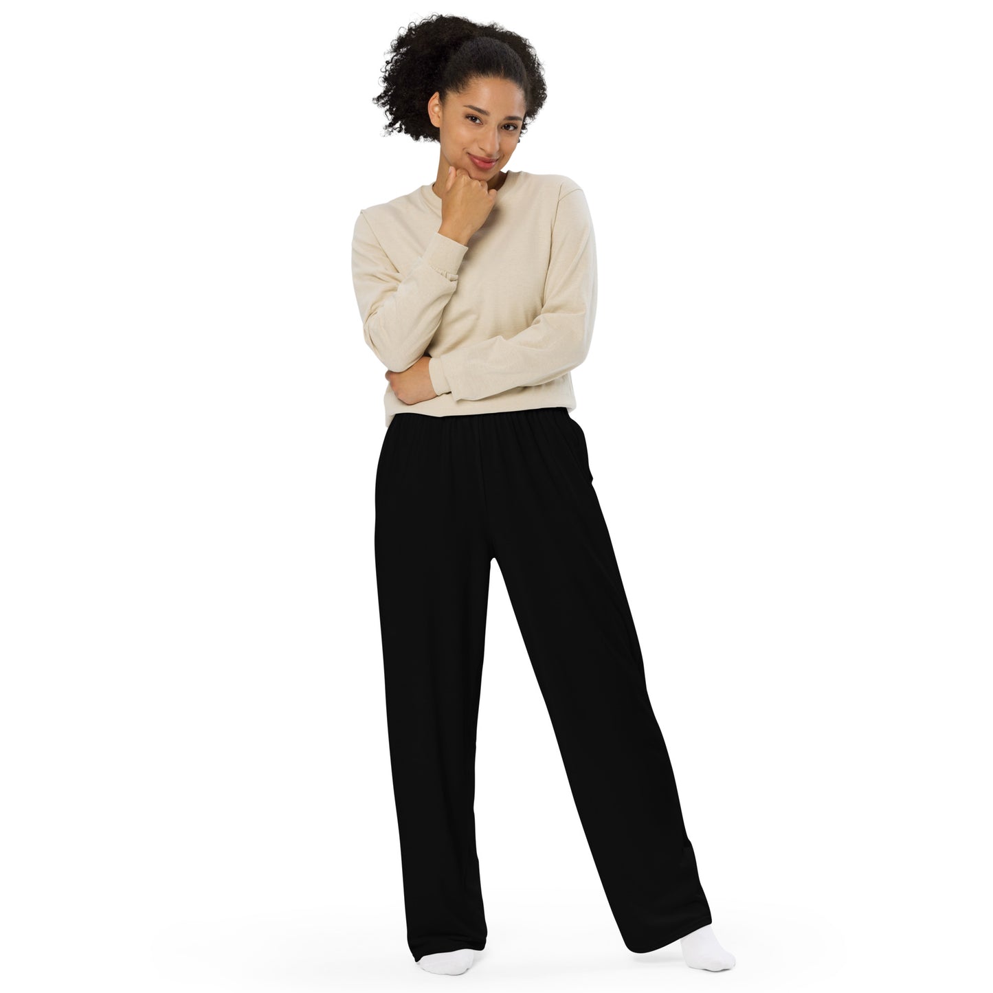 360 Lifestyle unisex wide-leg pants Solid Black