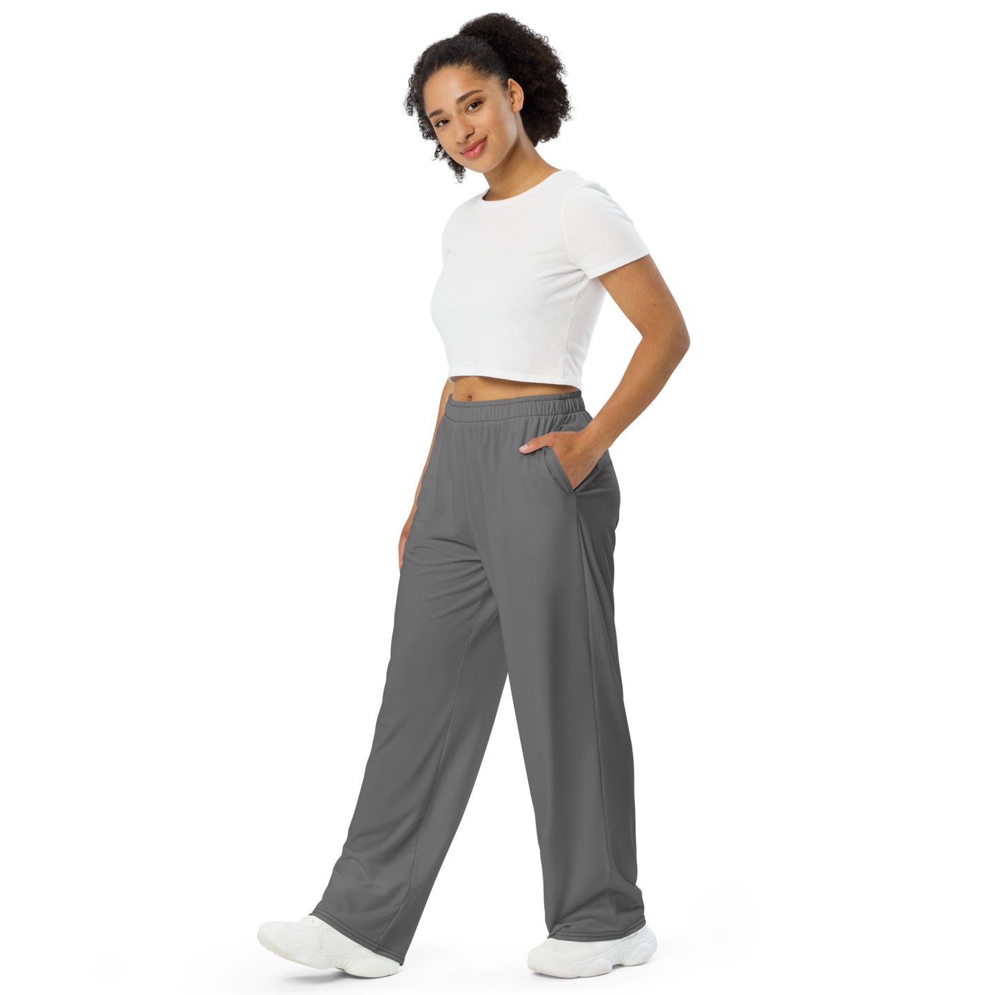 360 Lifestyle unisex wide-leg pants in Solid Grey