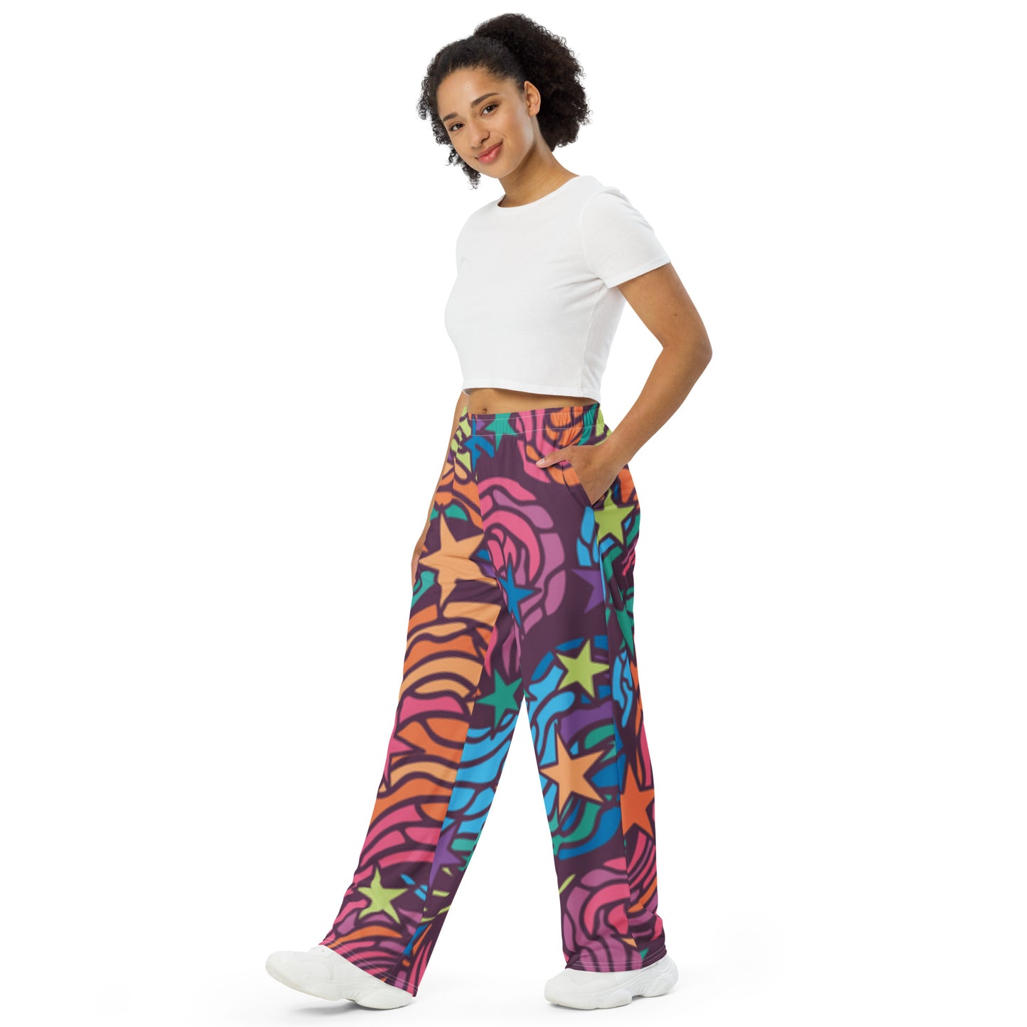 360 Lifestyle unisex wide-leg pants in Van Go-ish