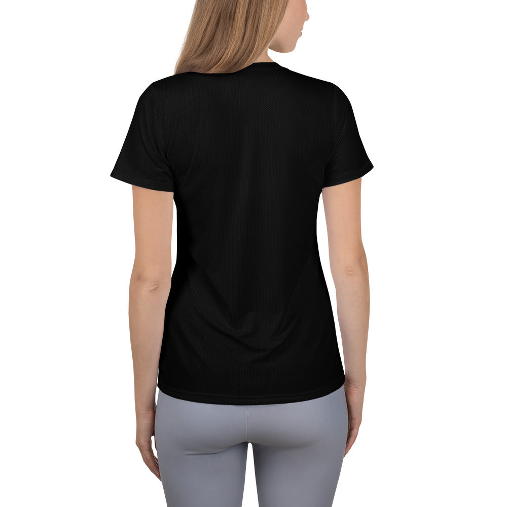 Wallace Lake Women's Athletic T-shirt Black