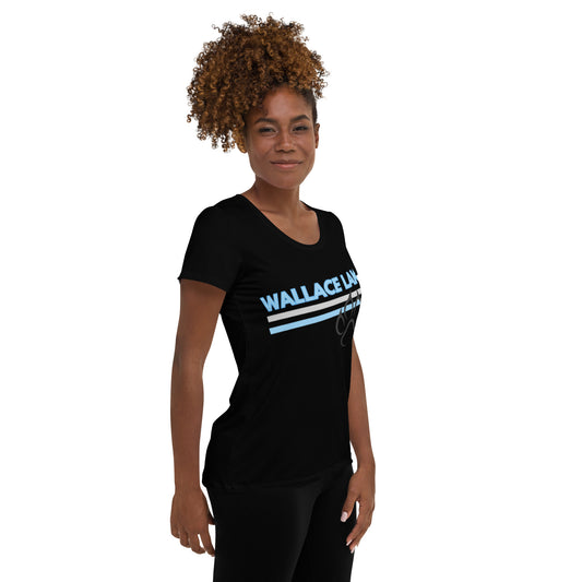 Wallace Lake Women's Athletic T-shirt Black