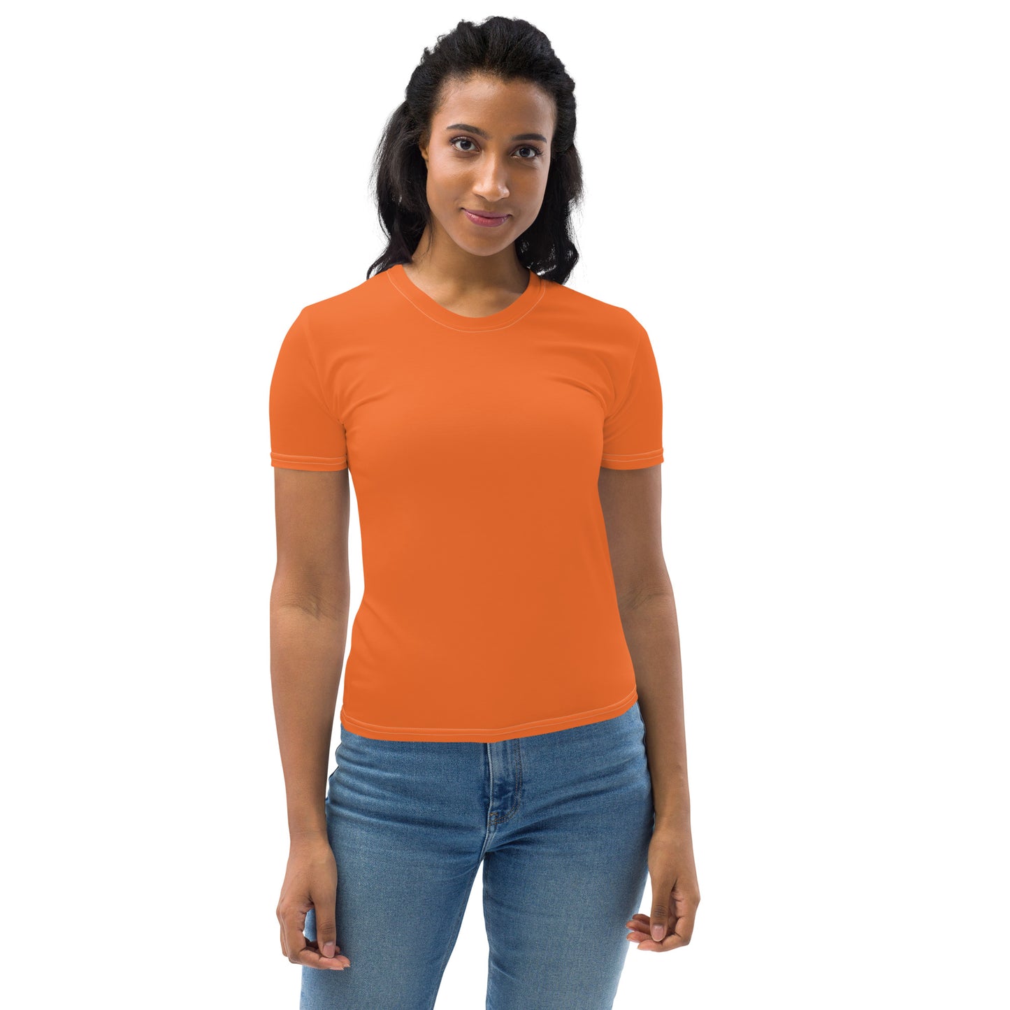 360 Lifestyle Women's T-shirt in Solid Orange