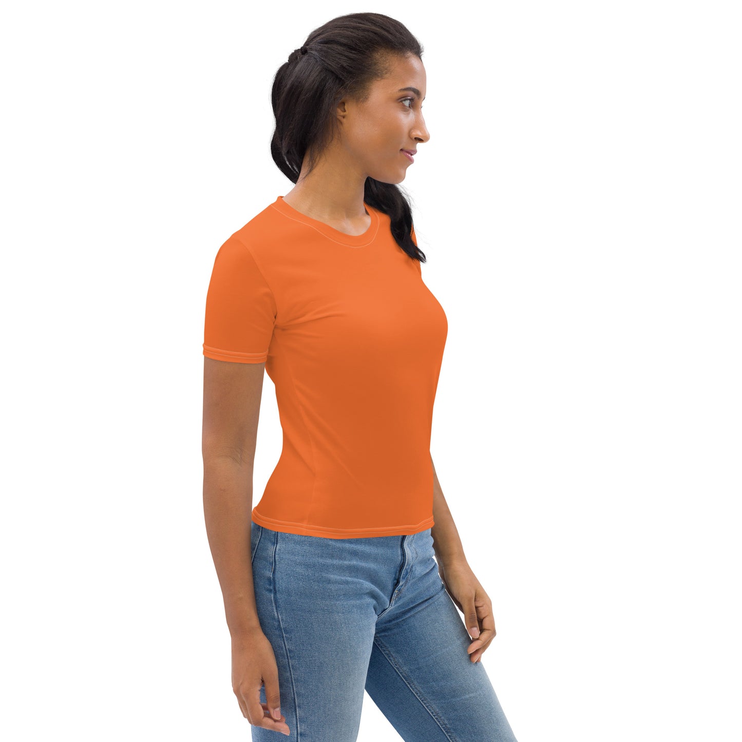 360 Lifestyle Women's T-shirt in Solid Orange