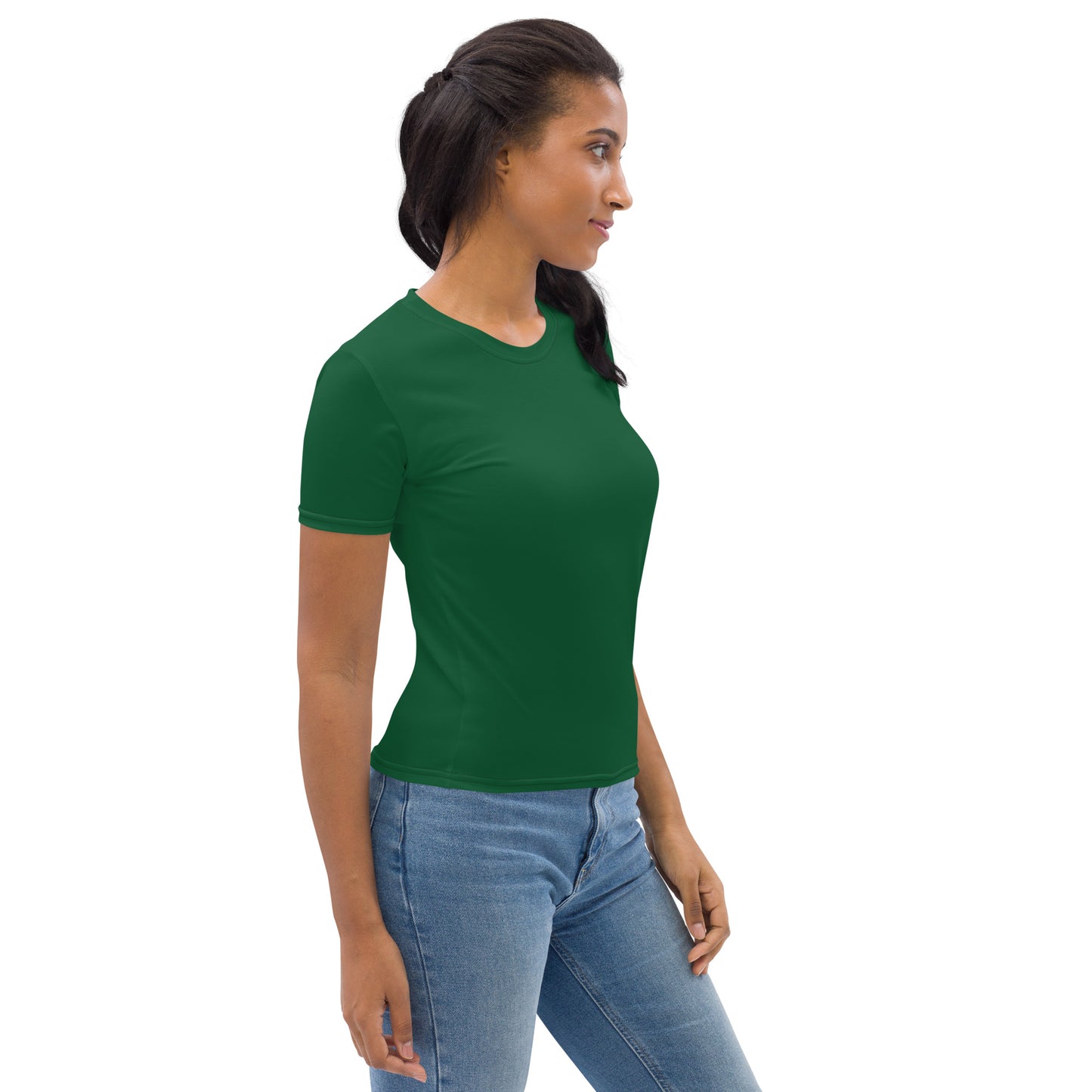 360 Lifestyle Women's T-shirt in Solid Forest Green