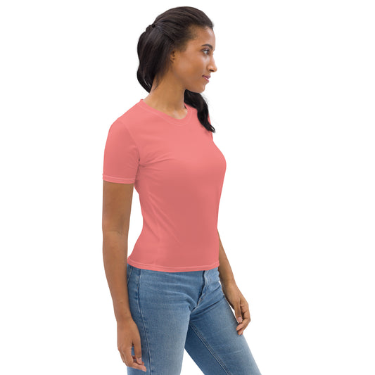 360 Lifestyle Women's T-shirt in Solid Salmon