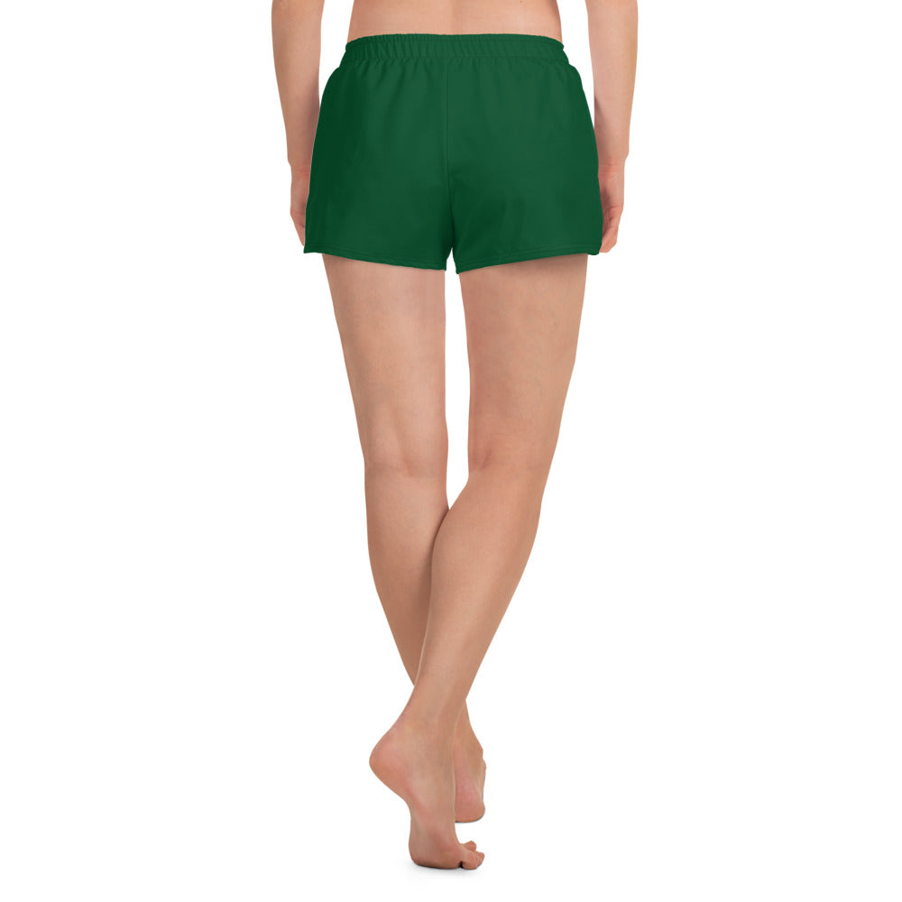 360 Lifestyle Women’s Athletic Shorts UPF 50+ in Solid Forest Green