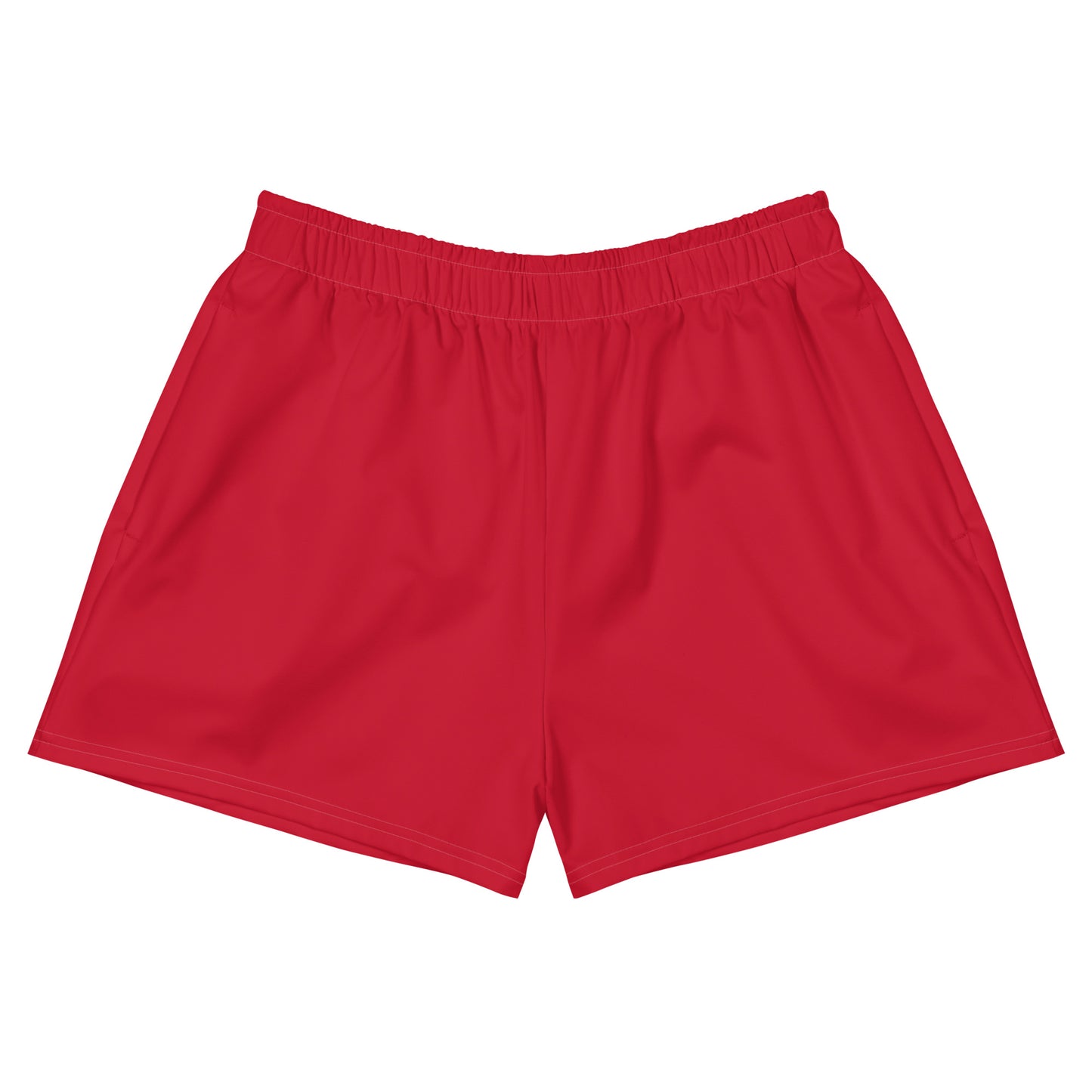 360 Lifestyle Women’s Athletic Shorts UPF 50+ Solid Red