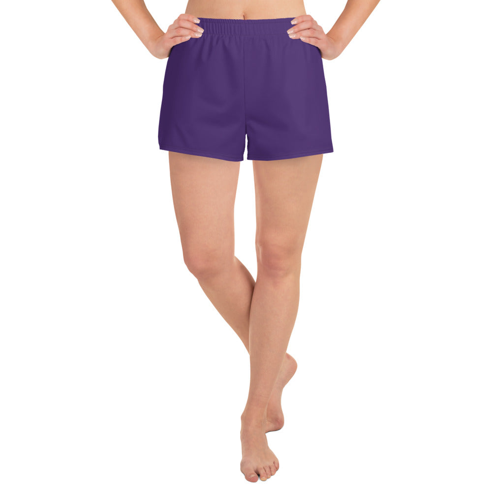 360 Lifestyle Women’s Athletic Shorts UPF 50+ in Solid Purple