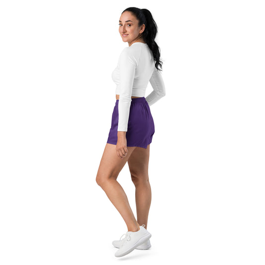 360 Lifestyle Women’s Athletic Shorts UPF 50+ in Solid Purple