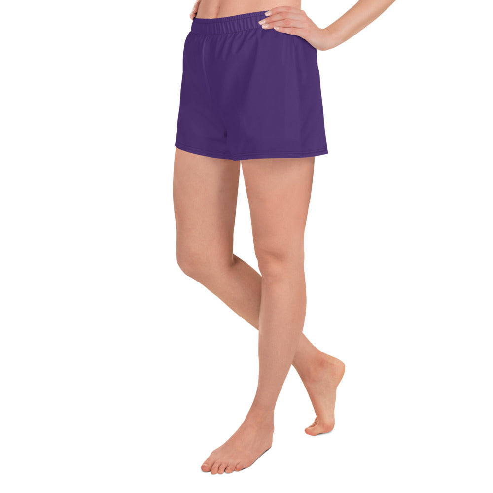 360 Lifestyle Women’s Athletic Shorts UPF 50+ in Solid Purple