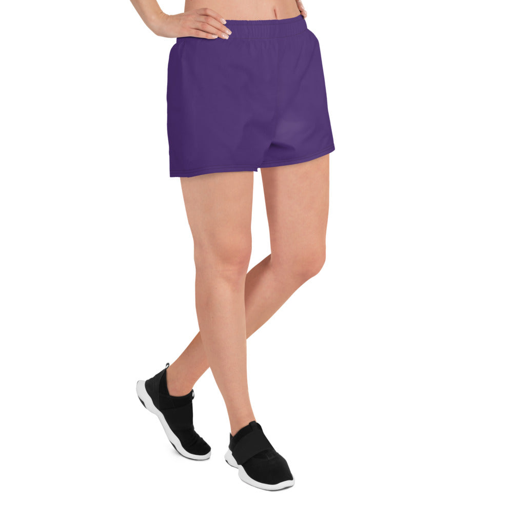 360 Lifestyle Women’s Athletic Shorts UPF 50+ in Solid Purple