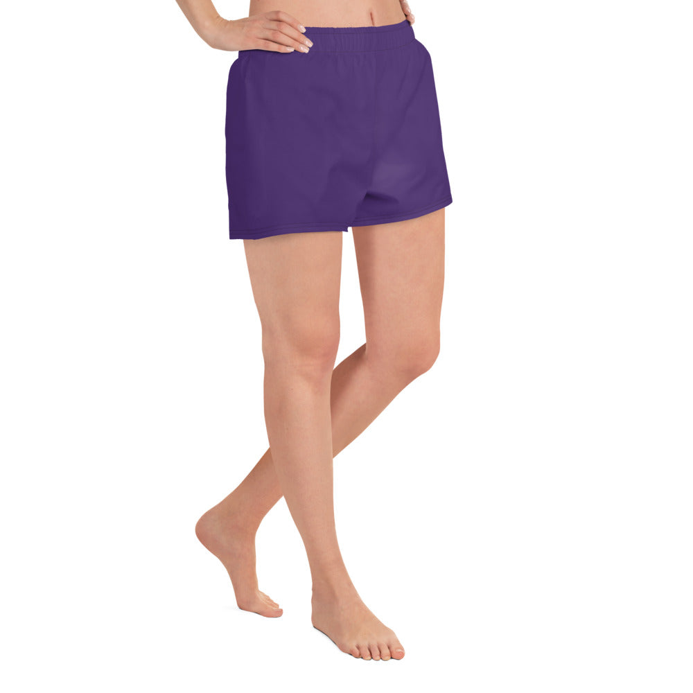 360 Lifestyle Women’s Athletic Shorts UPF 50+ in Solid Purple