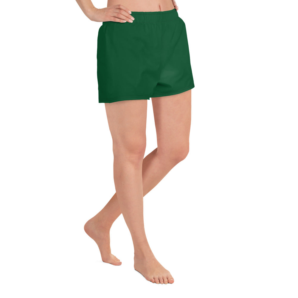 360 Lifestyle Women’s Athletic Shorts UPF 50+ in Solid Forest Green