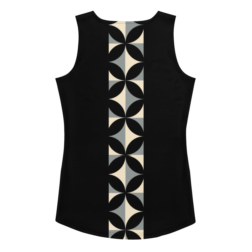 360 Lifestyle 4-way Stretch Tank Top in Dami Fleur print