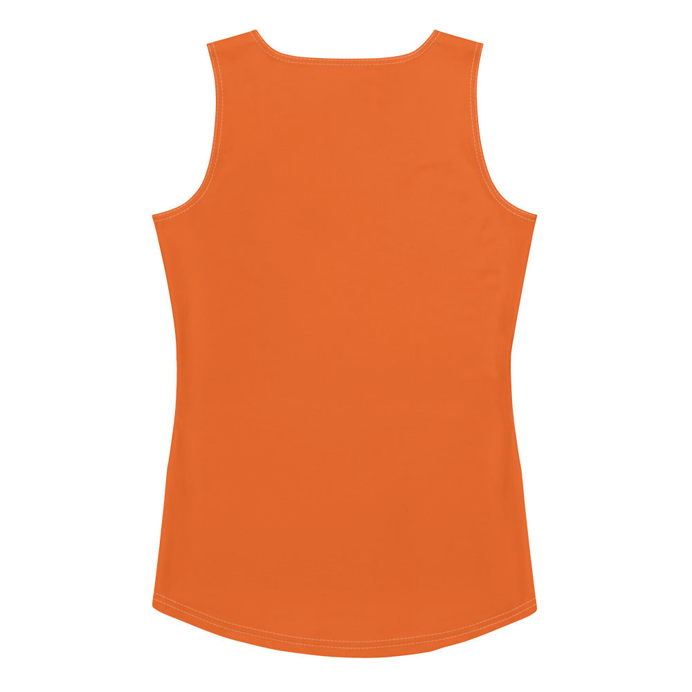 360 Lifestyle 4-way stretch Tank Top in Solid Orange