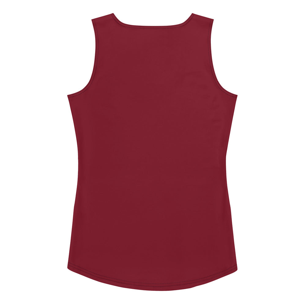 360 Lifestyle 4-way stretch Tank Top in Solid Burgundy