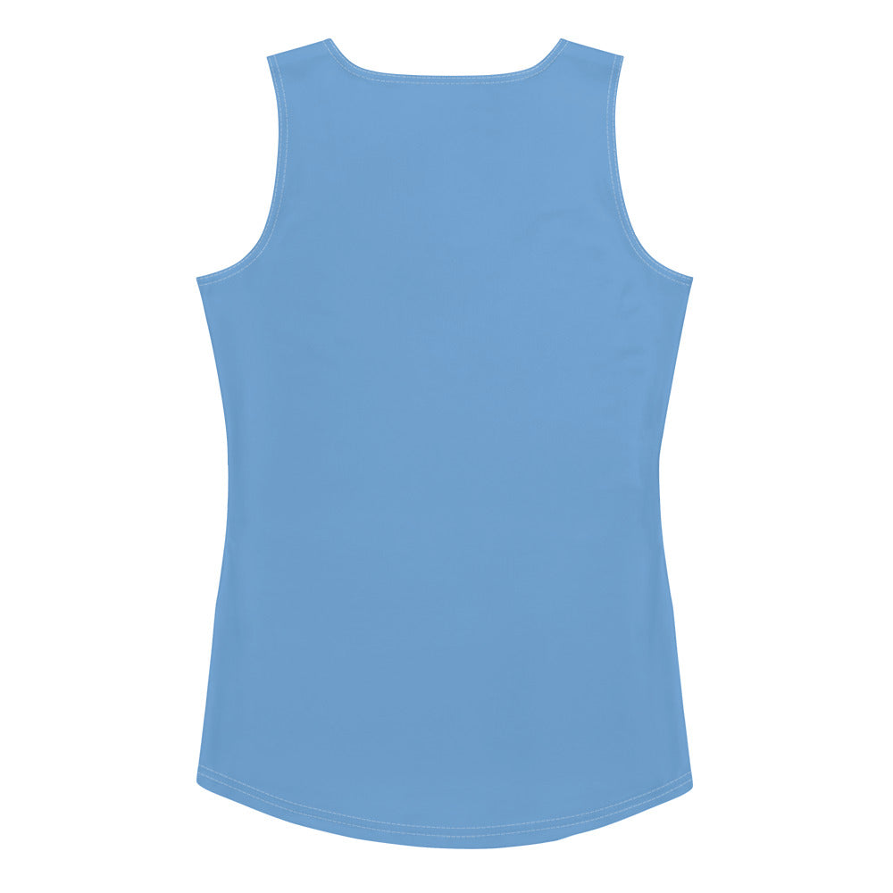 360  Lifestyle 4-Way Stretch Tank Top in Solid Jordy Blue