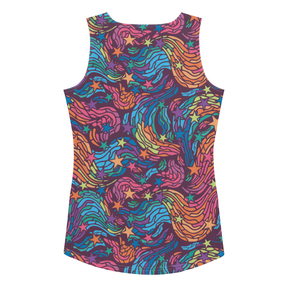 360 Lifestyle Tank Top in Van Go-ish print