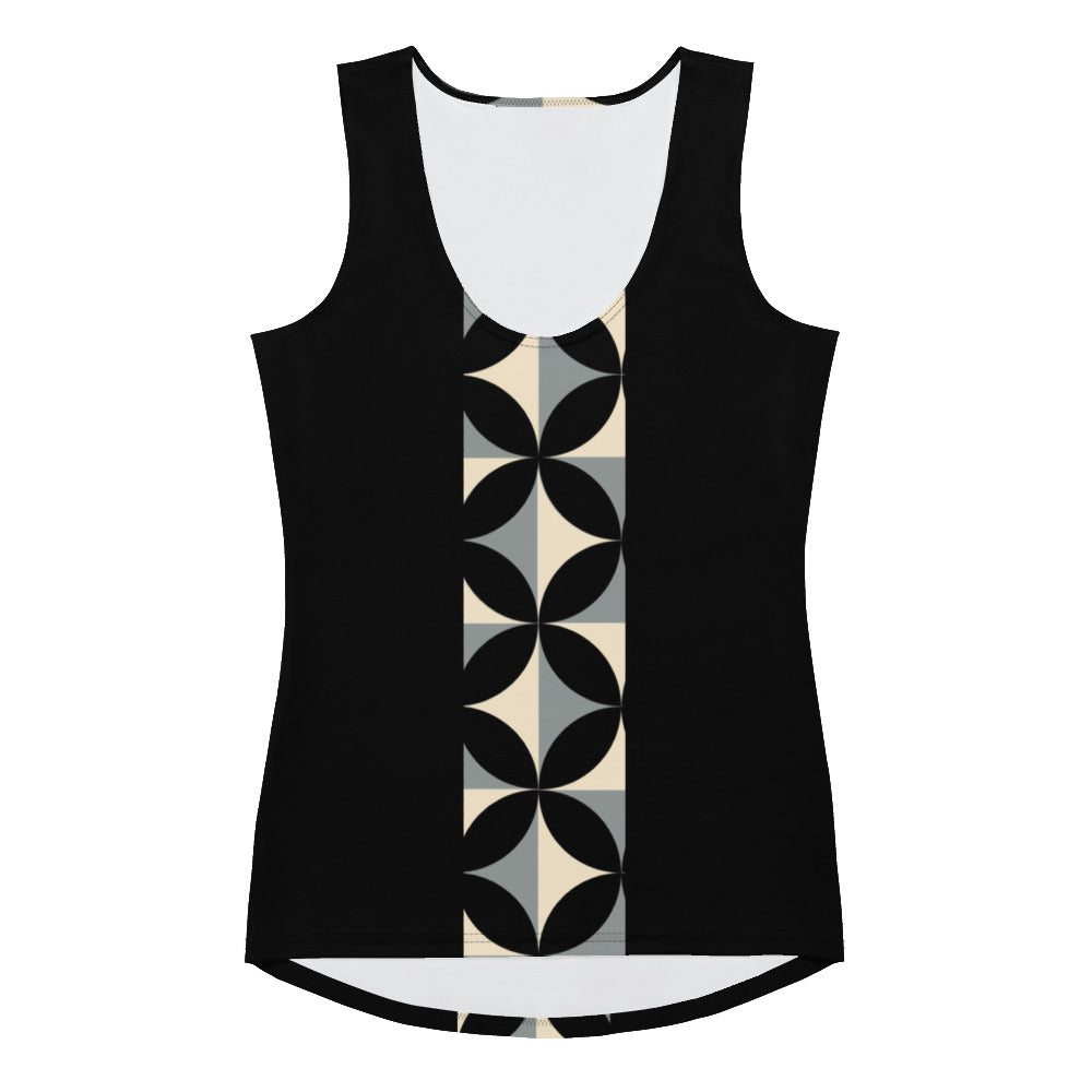 360 Lifestyle 4-way Stretch Tank Top in Dami Fleur print