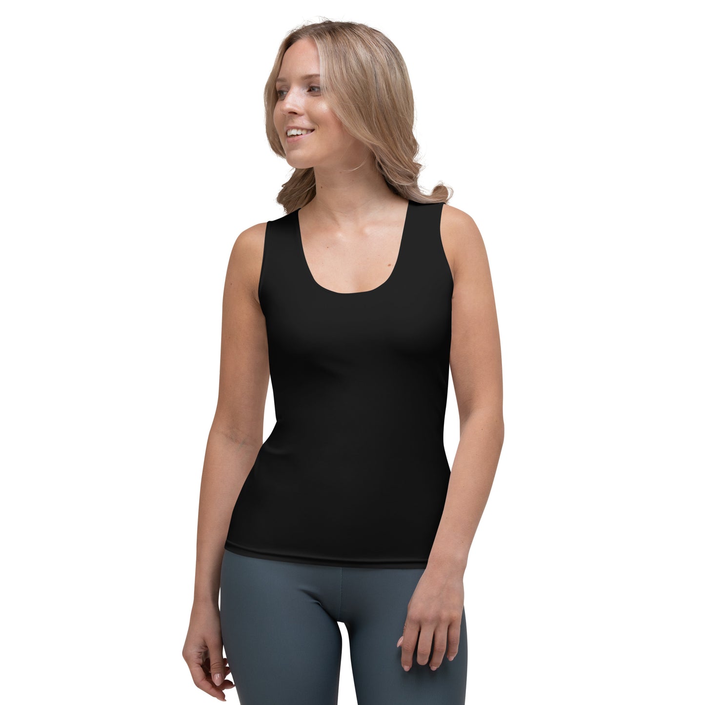 360 Lifestyle 4-way stretch Tank Top Solid Black