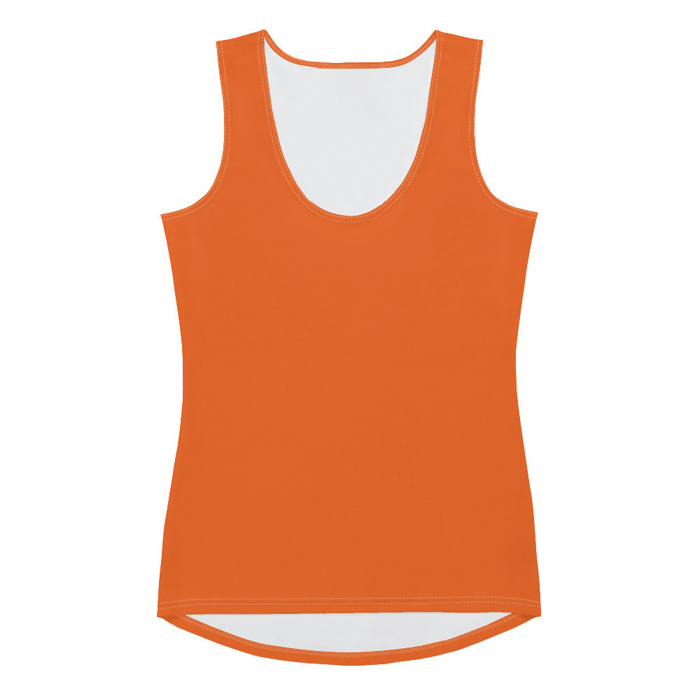 360 Lifestyle 4-way stretch Tank Top in Solid Orange