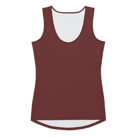 360 Lifestyle 4-way stretch Tank Top in Solid Auburn