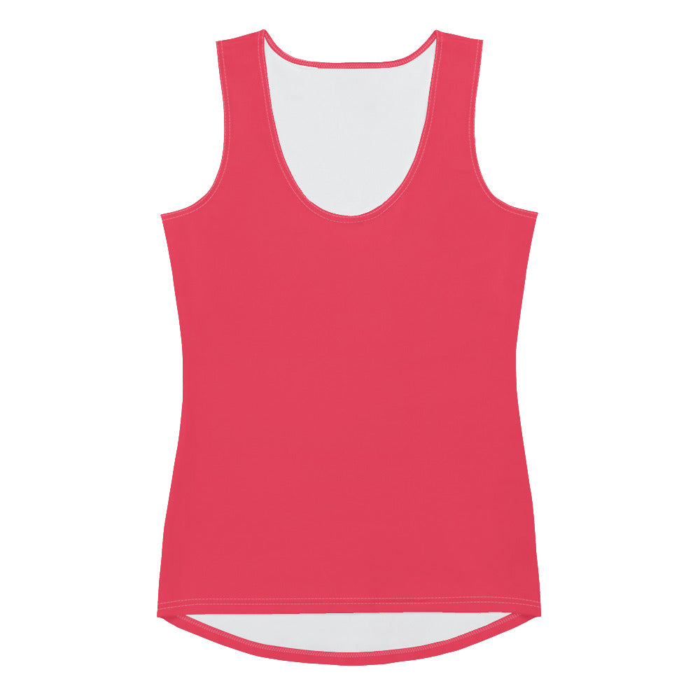 360 Lifestyle 4-way stretch Tank Top in Solid Brink Pink