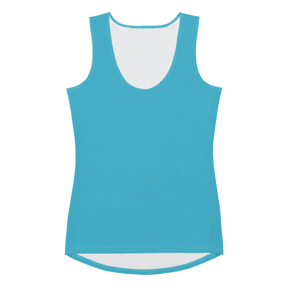 360 Lifestyle 4-way stretch Tank Top in Solid Bright Summer Sky