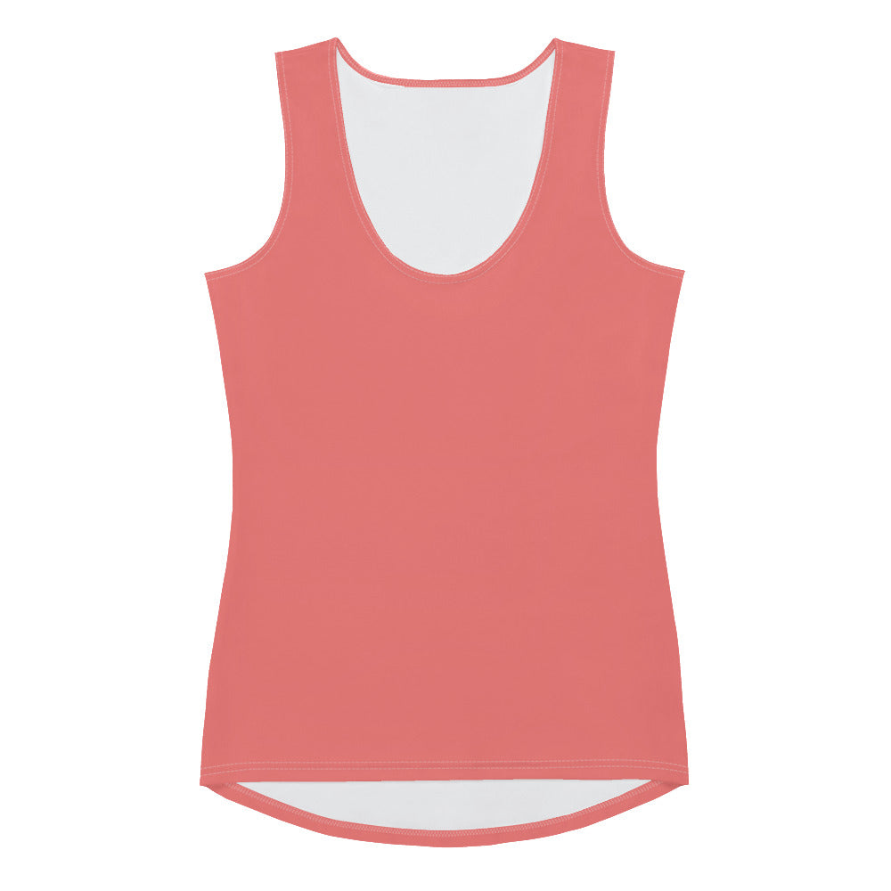 360 Lifestyle 4-way stretch Tank Top in Solid Salmon