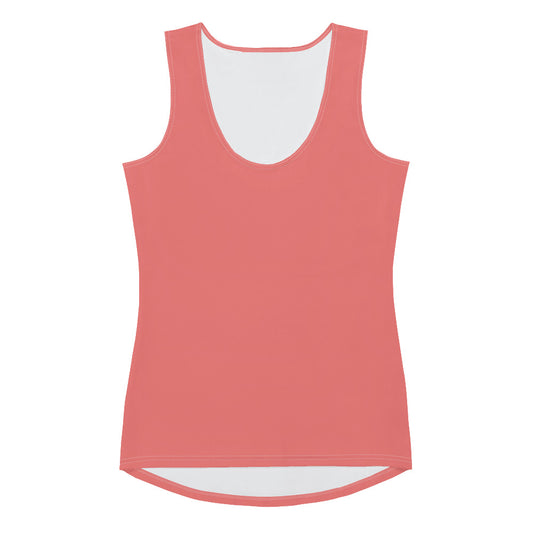 360 Lifestyle 4-way stretch Tank Top in Solid Salmon