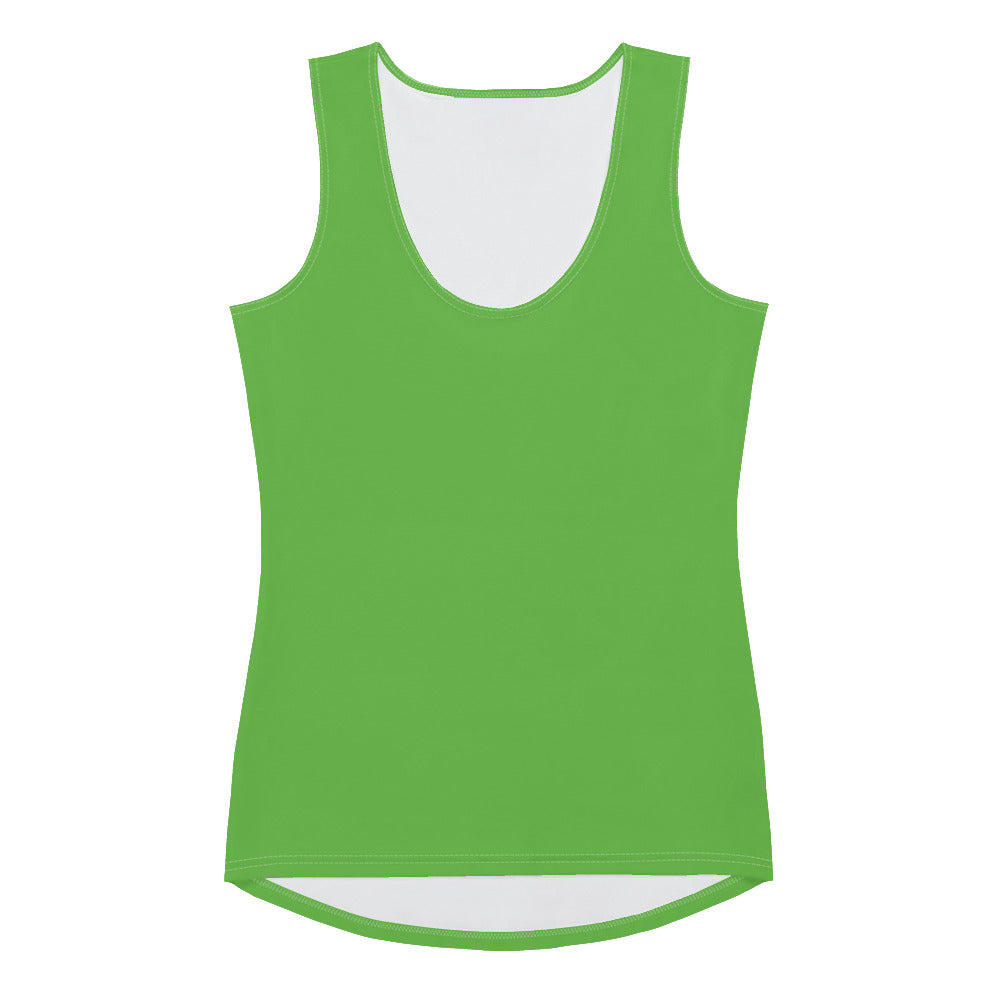 360 Lifestyle 4-way stretch Tank Top in Solid Kelly Green