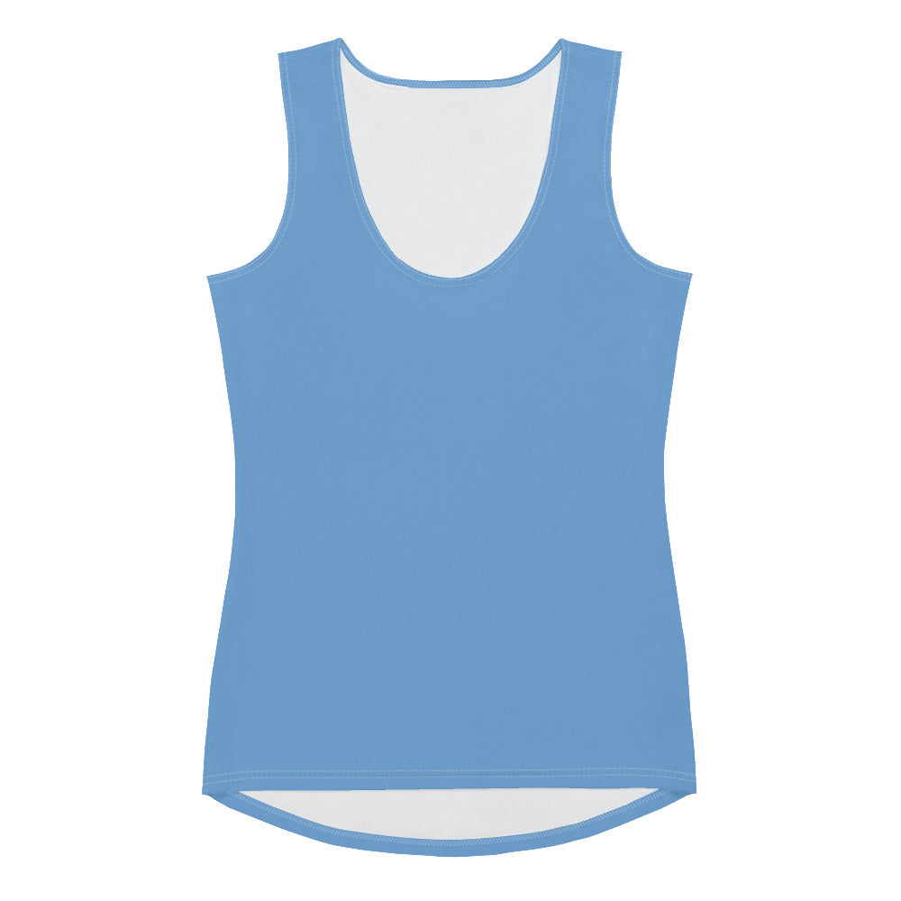 360  Lifestyle 4-Way Stretch Tank Top in Solid Jordy Blue