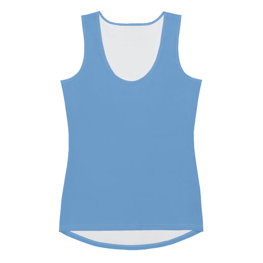 360  Lifestyle 4-Way Stretch Tank Top in Solid Jordy Blue