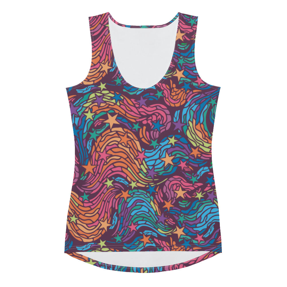 360 Lifestyle Tank Top in Van Go-ish print