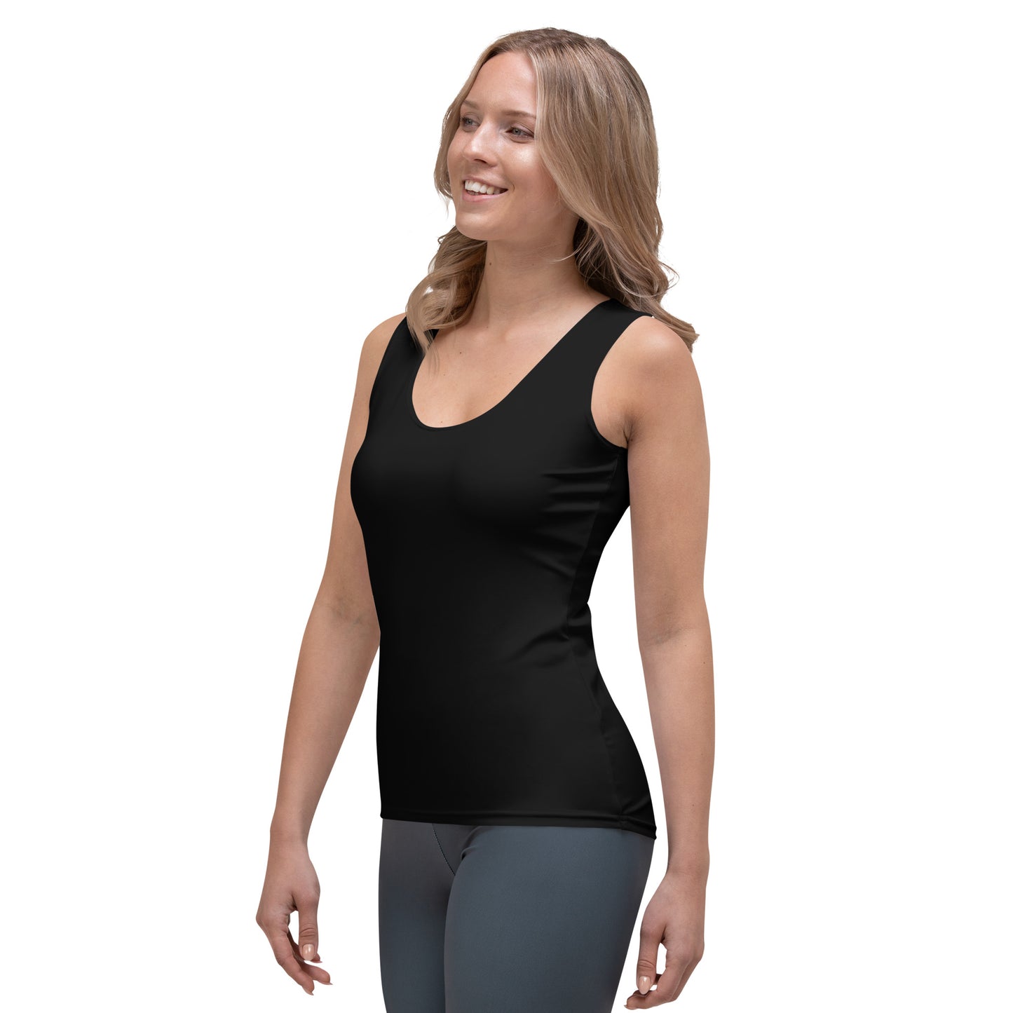 360 Lifestyle 4-way stretch Tank Top Solid Black