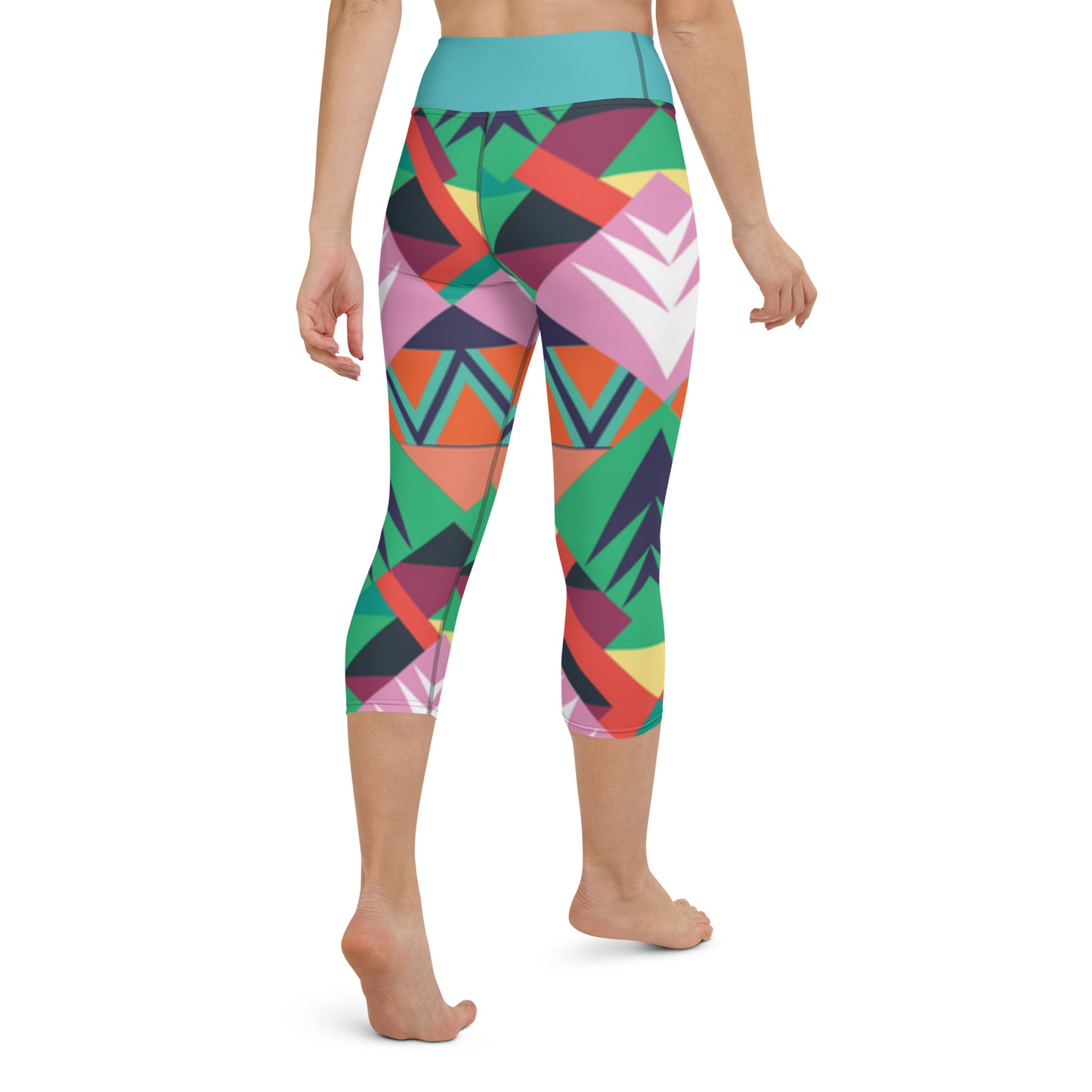 360 Lifestyle Yoga Capri Leggings bright fun print