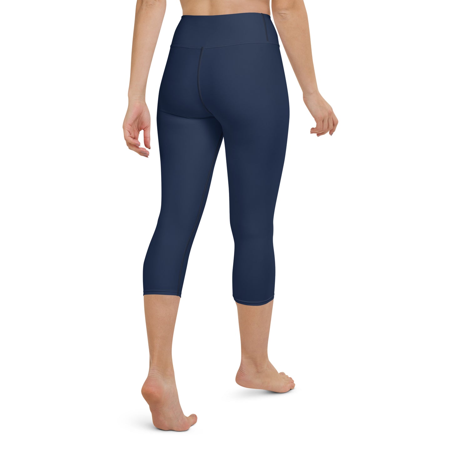 360 Lifestyle Yoga Capri Leggings in Solid Navy