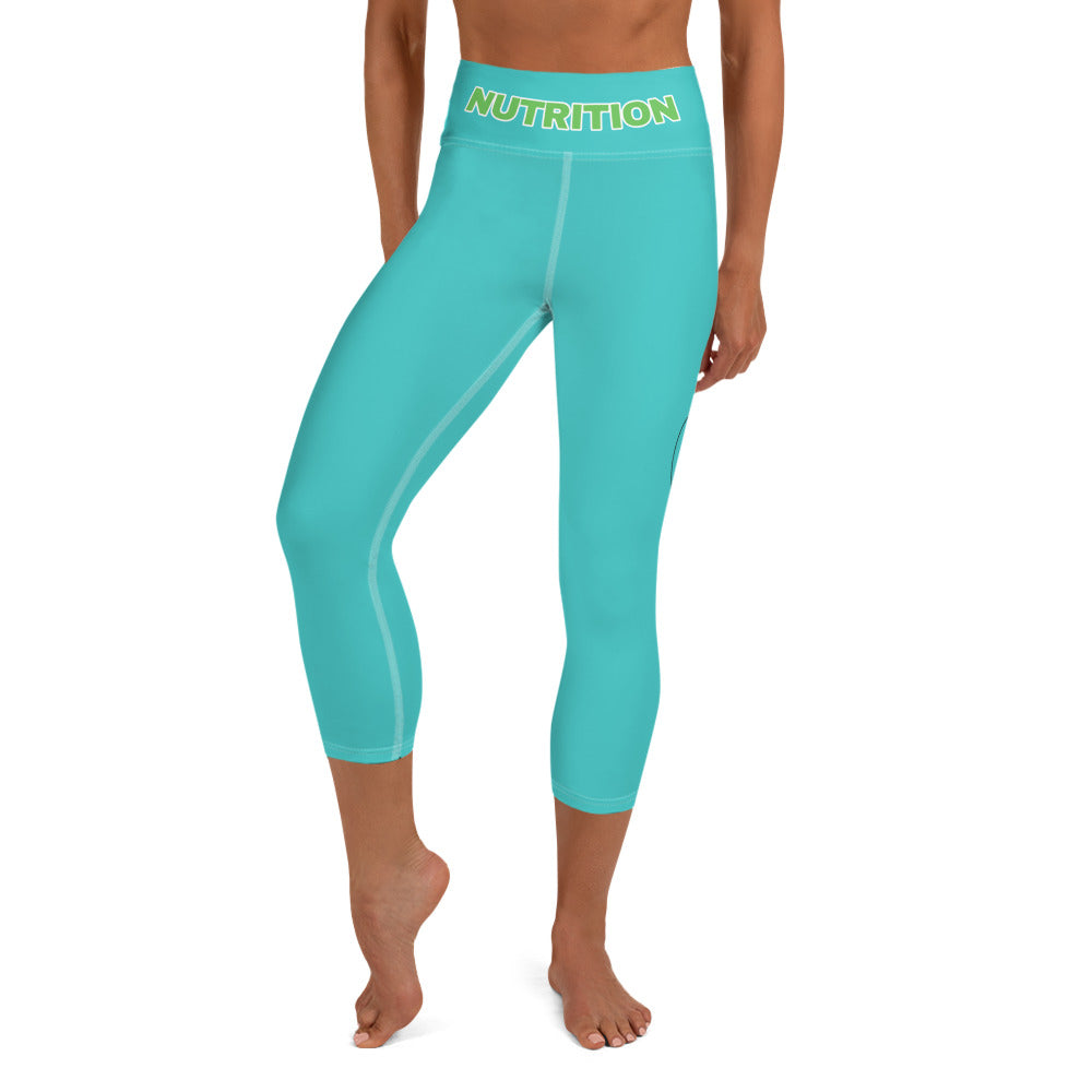 NOAB Yoga Capri Leggings Dark Turquoise with inside pocket